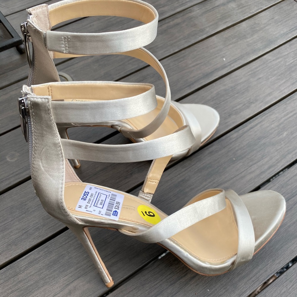 Imagine By Vince Camuto Ivory Heels Shoes Wedding